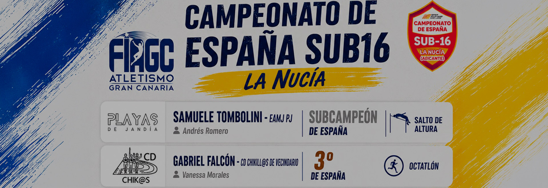 La FIAGC felicita a los atletas grancanarios por llevar el nombre de la isla a lo más alto