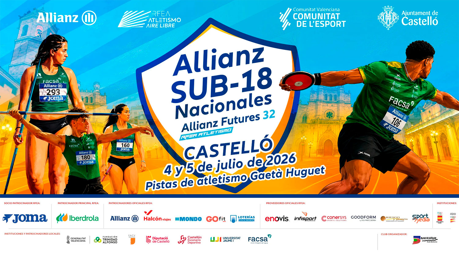 Nuestras y nuestros atletas regresan del Campeonato de España Sub18 con varias mejores marcas personales y destacados puestos de finalista