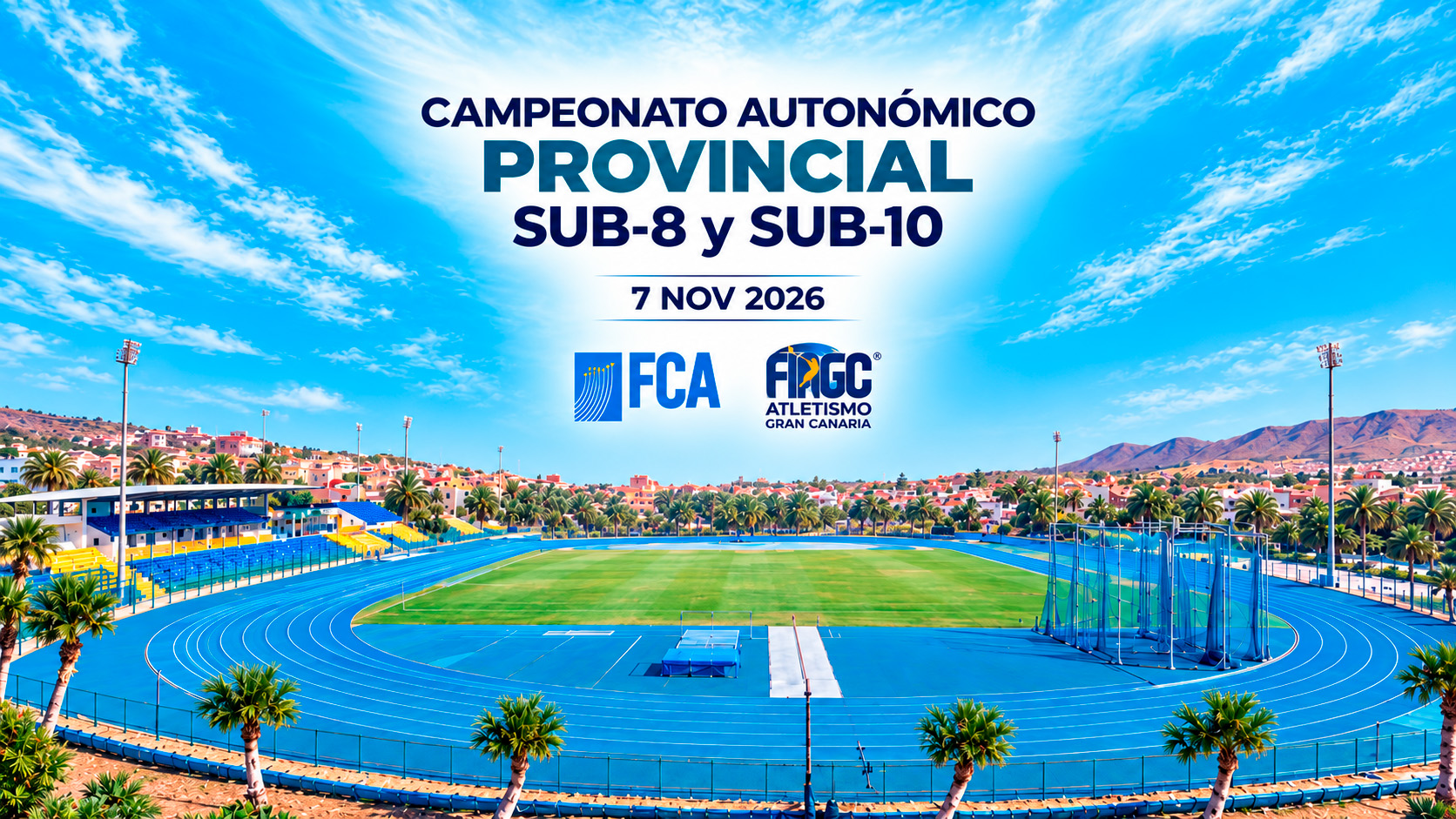 Santa Lucía de Tirajana acogerá el Campeonato Autonómico Provincial de Pista de Invierno Sub-8 y Sub-10
